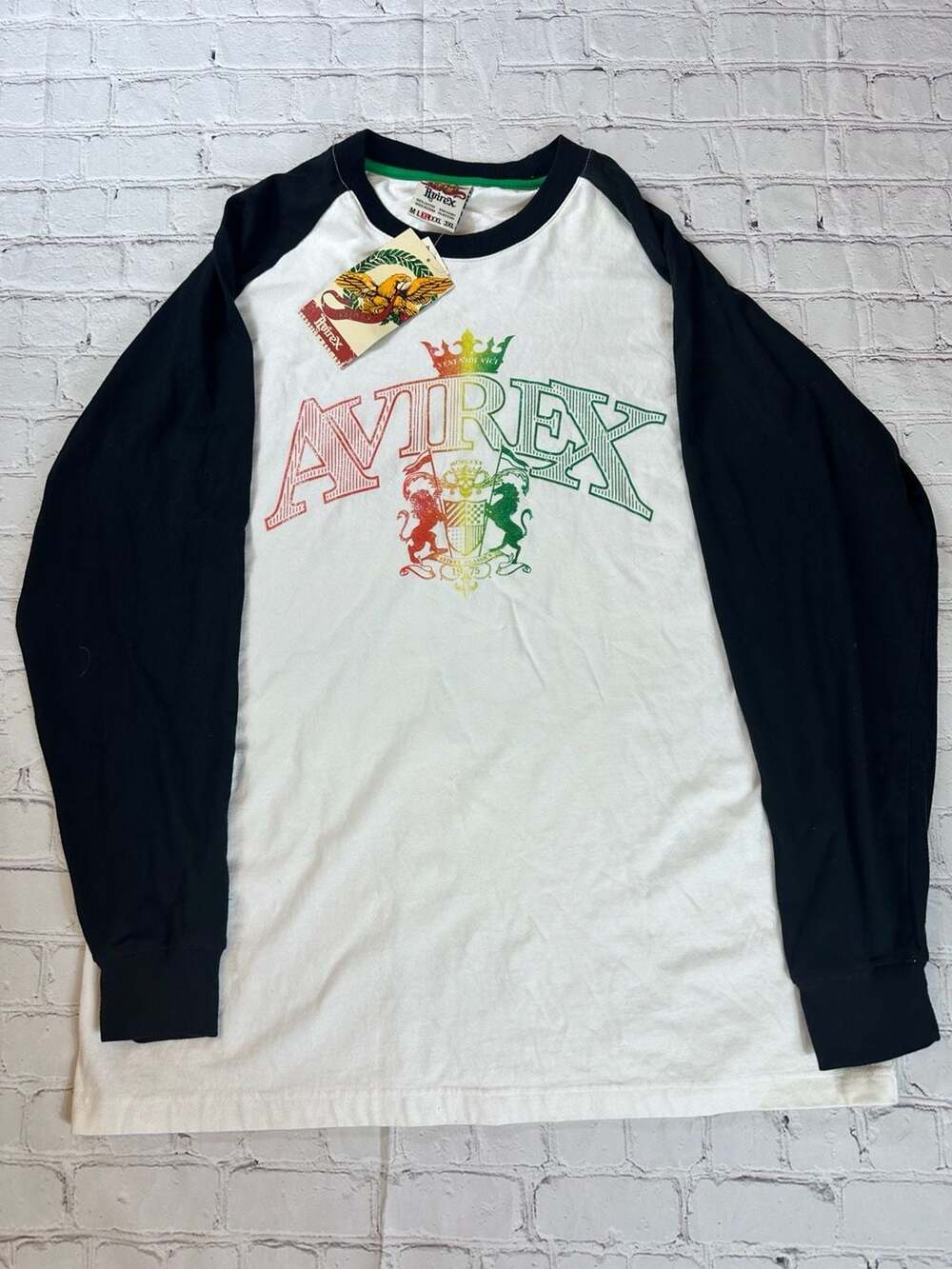 Avirex Classics Veni Vidi Vici Long Sleeve Raglan Graphic T-Shirt